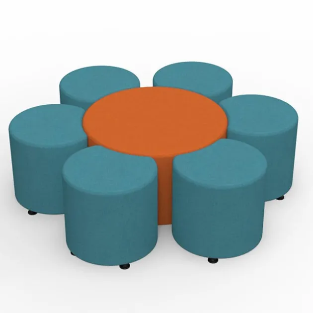 Sonik Round Ottoman- 18'' H