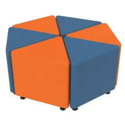 Sonik Soft Seating Triangle Ottoman- 18'' H