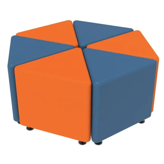 Sonik Soft Seating Triangle Ottoman- 18'' H