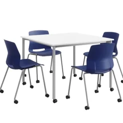 Spright Table & Lola Chair Set w/ Casters