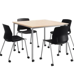 Spright Table & Lola Chair Set w/ Casters