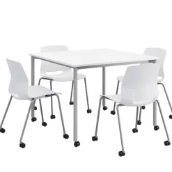 Spright Table & Lola Chair Set w/ Casters