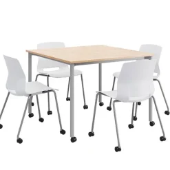 Spright Table & Lola Chair Set w/ Casters