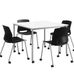 Spright Table & Lola Chair Set w/ Casters