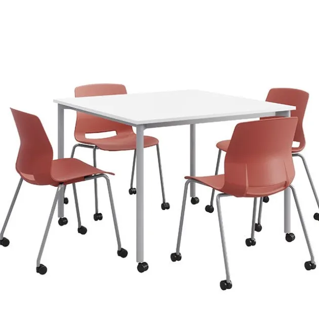 Spright Table & Lola Chair Set w/ Casters