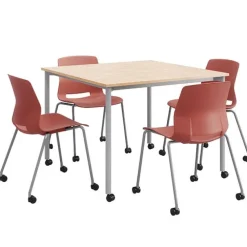 Spright Table & Lola Chair Set w/ Casters