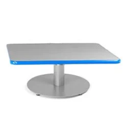 Square Coffee Table with Circular Base