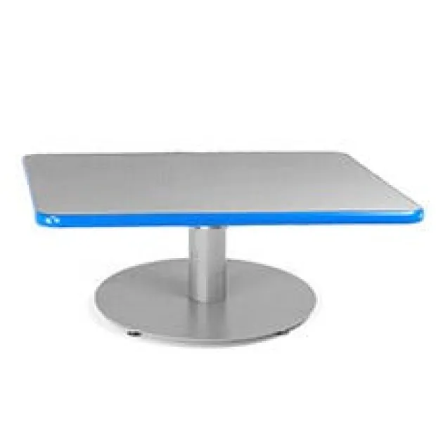Square Coffee Table with Circular Base