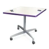 Square Dry Erase Nest and Fold Bar Height Café Tables