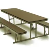 Standard Cafeteria Bench Tables