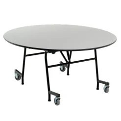 Standing Height EZ-Tilt Round Mobile Cafeteria Table (48'')