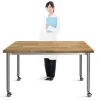 Tall Butcher Block Versatilis Non-Folding Tables