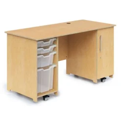 Teacher Desk with Trays & Locking Door