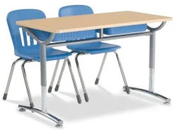 Text Double Open Front School Desk