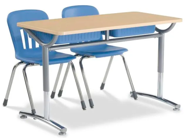 Text Double Open Front School Desk