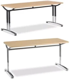 Text Seminar Tables with Adjustable Height