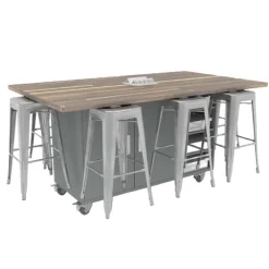 The Ed 8 Table w/ 8 Stools