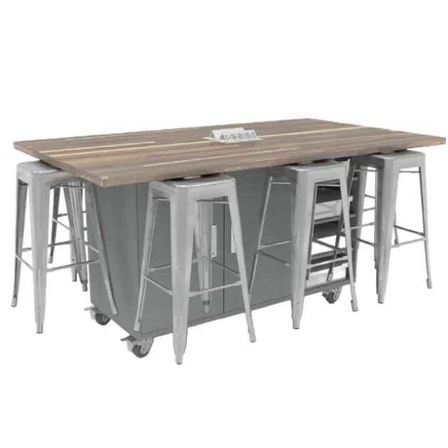 The Ed 8 Table w/ 8 Stools