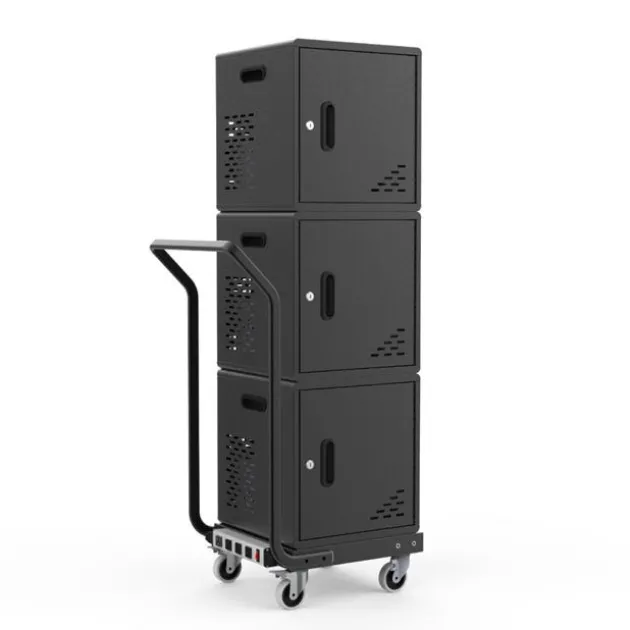 Three Modular Charging Cabinets & Single Dolly w/ Handle Bundle