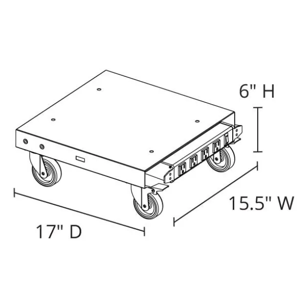 Three Modular Charging Cabinets & Single Dolly w/ Handle Bundle