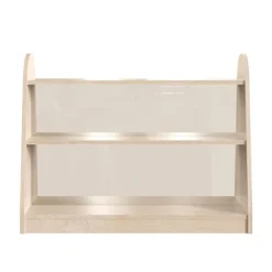 Three Shelf, Double Sided Storage Unit w/ Clear Plastic Divider