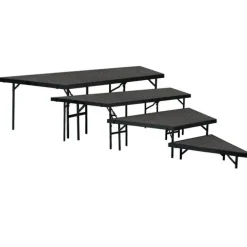 4-Tier Seated Riser Stage Pie Section by NPS