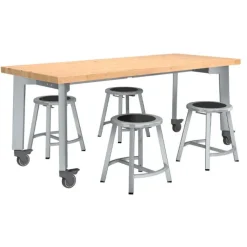 Titan Makerspace Butcher Block Table (30