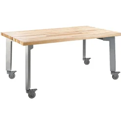 Titan Makerspace Table with Butcher Block Top by NPS