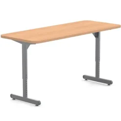 T-Leg Adjustable Height Two-Student Desks