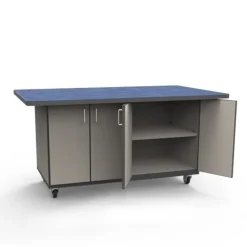 Tomah Adjustable Shelf & 2 Doors Laminate Top Workstation