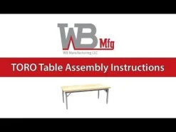 TORO Rectangle Table with Butcher Block Top (30