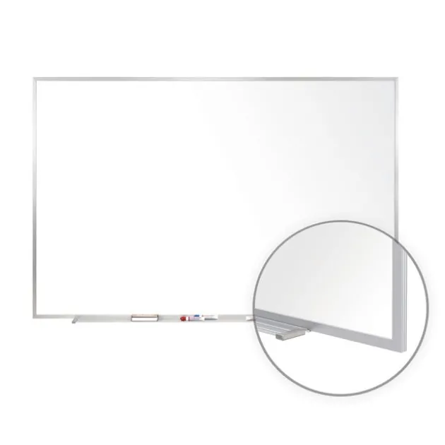 Traditional Porcelain Magnetic Whiteboard- Aluminum Frame