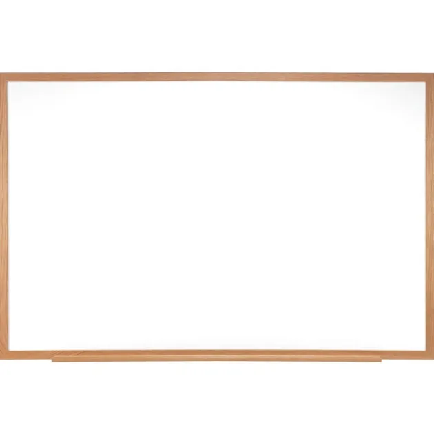 Traditional Porcelain Magnetic Whiteboard- Wood Frame