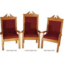 Traditional Style Center Pulpit Clergy Chair