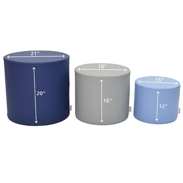 Tranquility Ottoman Trio Stool Set
