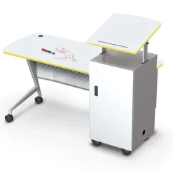 Trend Podium Desk w/ Dry Erase Top