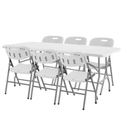 Trestle Folding Table and Chair Sets