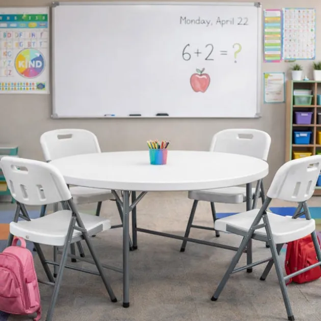 Trestle Folding Table and Chair Sets
