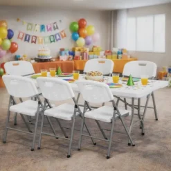 Trestle Folding Table and Chair Sets