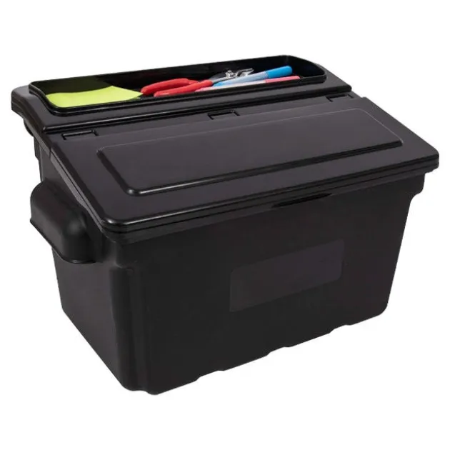 Triple Shelf XL Utility Cart with Dual Outrigger Bins
