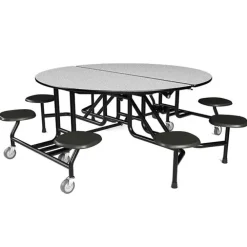 59T Round Mobile Stool Cafeteria Table (60" Round)