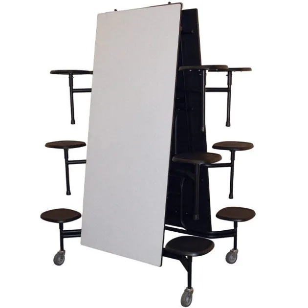 59TV Mobile Stool Cafeteria Table (12')
