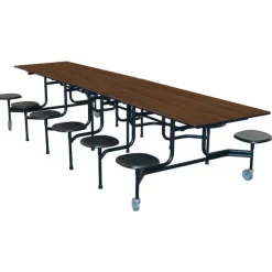 59TV Mobile Stool Cafeteria Table (12')
