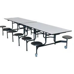 59TV Mobile Stool Cafeteria Table (12')
