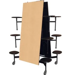 59TV Mobile Stool Cafeteria Table (12')