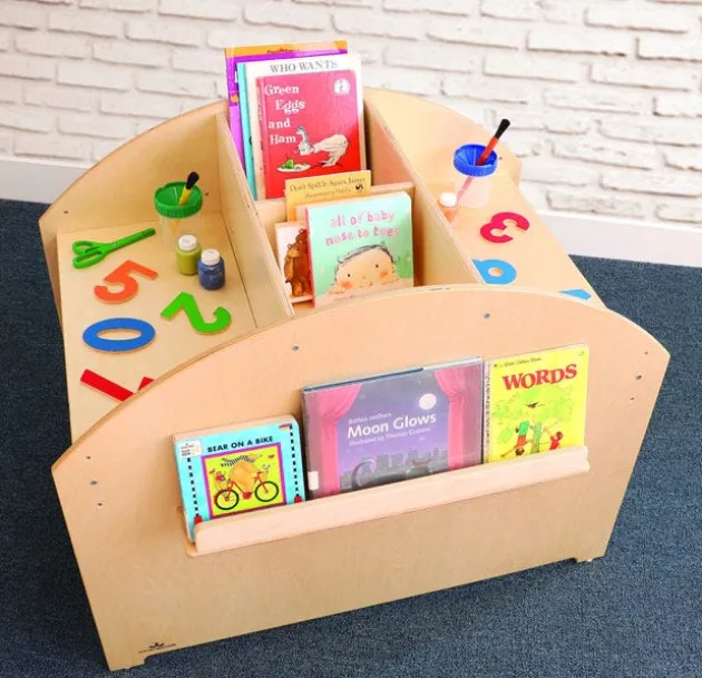Two Student Adjustable Library Desk