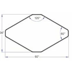 Two-Student Diamond Desk