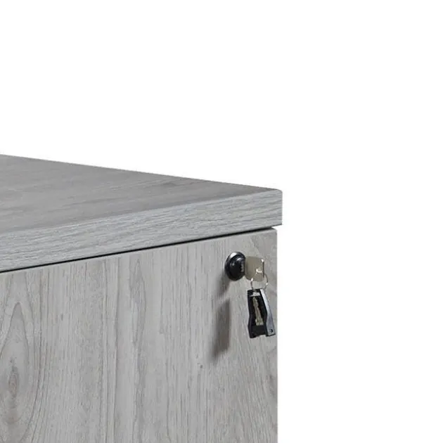 Ultra Premium Laminate Series L-Shaped Reception Desk w/ Frosted Glass Transaction Top