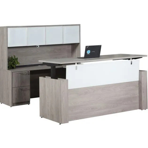 Ultra Premium Laminate Series U-Shaped Electric Sit-Stand Desk Suites