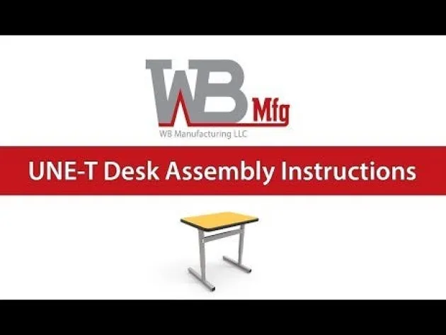 UNE-T Jr. 2-Student Desk Adjustable Legs (24" x 60")